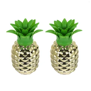 Wegwerpbekers rietjes 2 pc's ananas cup plastic mokken kinderen Hawaiiaanse stijl vruchtensap fles kind verjaardag