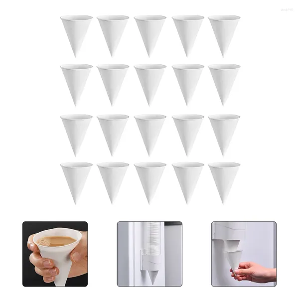 Vasos desechables con pajitas, 250 Uds., taza de papel cónica para beber leche, té, vajilla, vasos para jugo, taza de agua