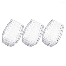 Cuilles jetables Paies 3 PCS Verres en plastique transparents