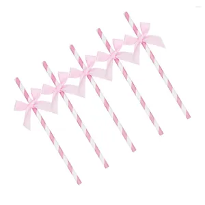 Tasses jetables Paies 30 PCS décorations de gâteau en papier Cocktail de boisson papillon Supplies Pink