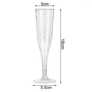 Wegwerpbekers rietjes 4.5 oz/135 ml mooie cocktails cup hoge stabiliteit voedselkwaliteit plastic multifunctionele champagne beker drinking