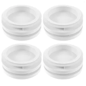 Tazas desechables pajitas 4 pcs frutas secas cubiertas reutilizables frascos de almacenamiento de vidrio suministros de dulces tapa de plástico para reemplazo de reemplazo