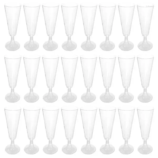 Vasos desechables con pajitas, copas de cóctel transparentes multiusos portátiles, copas de vino tinto transparentes, 40 Uds.
