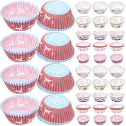 Wegwerpbekers rietjes 500 pc's gekleurde cupcake liners bakaccessoires het geschenk muffin mini papier hoge temperatuur weerstandsvetvoet