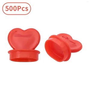 Tass jetables Paies 500pcs Plastique en plastique Cercle en forme de cercle Plug à emporter Plaies de thé à lait Mercy