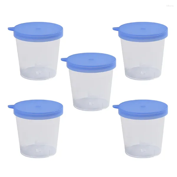 Gobelets jetables pailles 5 pièces échantillon tasse à mesurer en plastique pour liquide d'urine