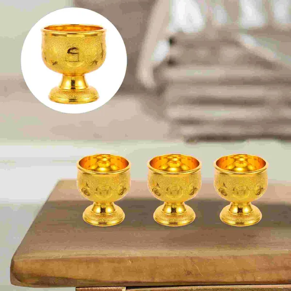 Gobelets jetables pailles 6 pièces verres à whisky le saint pour bouddha dans la salle ancestrale bol de méditation porte-eau du temple petite tasse de bouddhisme