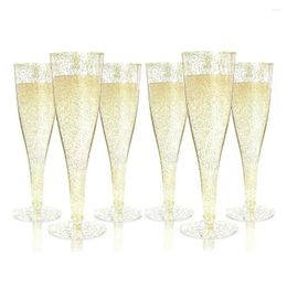 Wegwerpbekers Rietjes 6 stuks beker champagneglazen feestwijn voor verjaardagsfeestjes bruiloftstuin