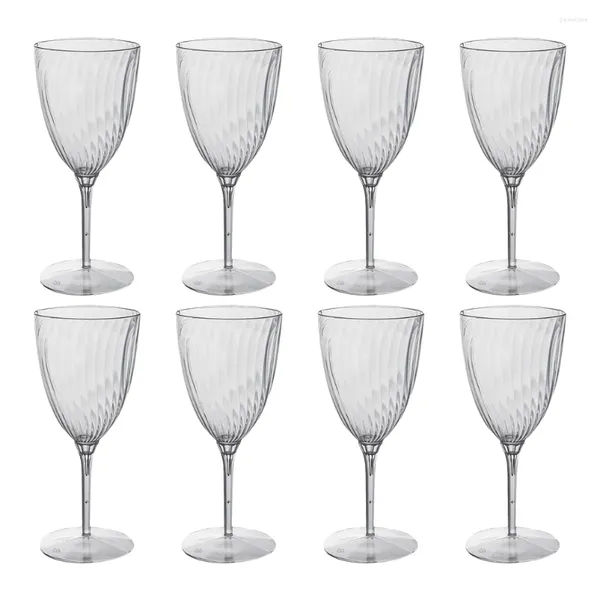 Tazas desechables pajitas 8 pcs vidrio de vaso de un solo ff gafas de plástico margarita