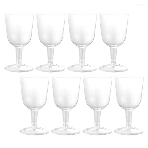 Tasses jetables Paies 8 pcs en plastique Tasses en verre