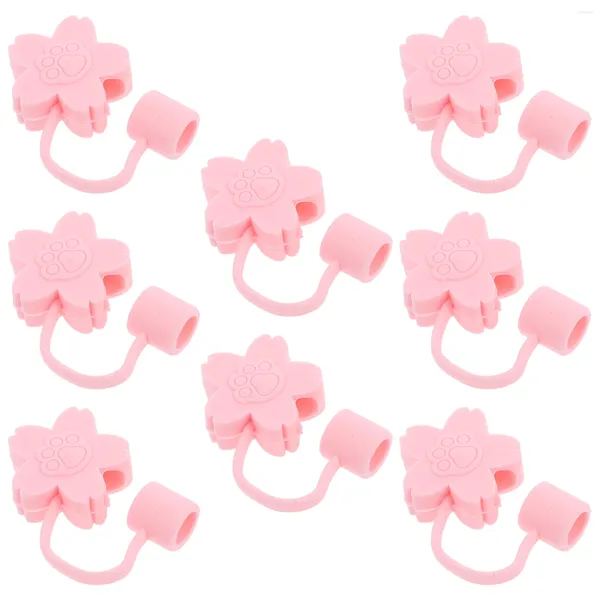 Cuilles jetables Paies 8 pcs Brageux Capuchis de poussière Enfant en acier inoxydable Caps Reutilisables Gel Adorable Design Adorable Design Topper