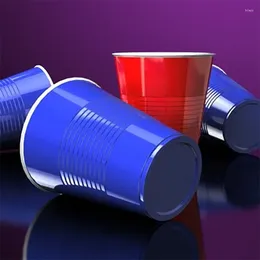 Paies jetables Paies 8pcs pp Double Plastic Cup Table Tennis Set Color Beer Game Game Party