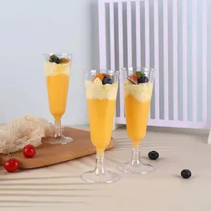Wegwerpbekers rietjes mooie cocktailglas plastic ijsje cup transparant breed gebruik voortreffelijk vakmanschap cocktails beker