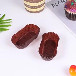 Gobelets jetables pailles pain papier doublure emballages de Cupcake moule à gâteau ovale doublures de biscuits tasse cuisson du chocolat
