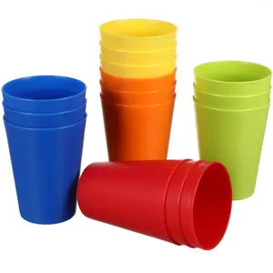 Tasses jetables Paies de couleur lumineuse Conteneurs en plastique légers