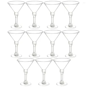 Gobelets jetables pailles Cocktail plastique désert glace verres fête gobelets à boire 14x9.4x9.4 cm
