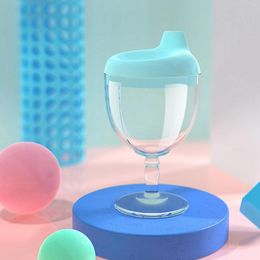 Tasses jetables Paires résistantes au froid et résistantes à la chaleur scellables multi-couleurs pour enfants en plastique en plastique de tasse en plastique apprendre à boire une goutte