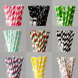Cups jetables Paies créatives Juice Tables d'art Tables Bar en papier pour cocktail écologique coloré 100pcs