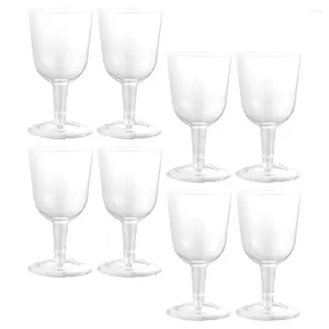 Tasses jetables Paignes Coupe de champagne flûtes gobelets en plastique petit mises en verre de dessert