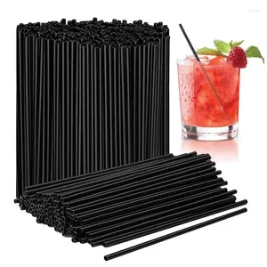 Wegwerpbekers rietjes flexibel 100 stks platte mond rechte sip 6 x 210 mm roerders cocktail frisdrank water drinken