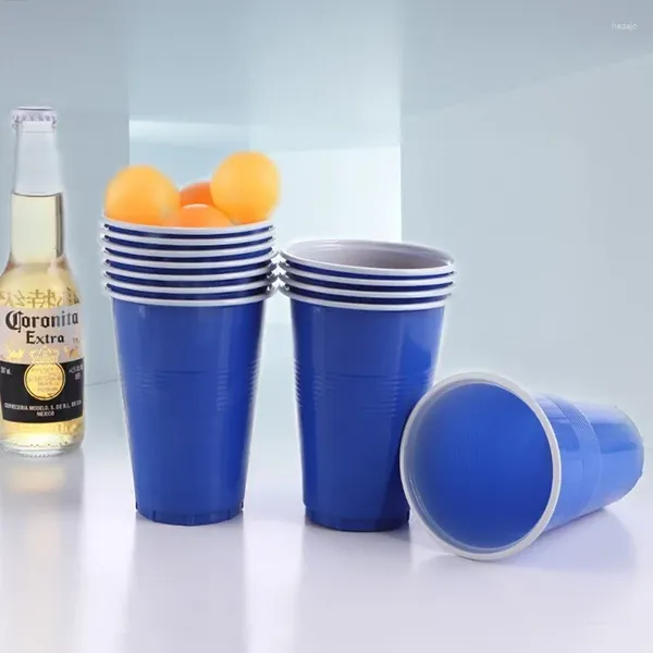 Vasos desechables, juegos con pajitas, vasos reutilizables, tablero de mesa para fiesta, Beer Pong, juego de lanzamiento para el hogar rojo, juego de plástico 12/24, suministros para barra para beber