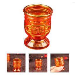 Gobelets jetables pailles gobelet offrant récipient tasse bureau bouddhisme culte décoratif petites fournitures verres à boire délicats