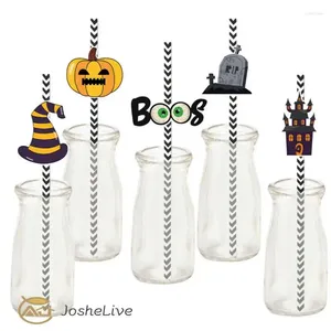 Gobelets jetables pailles intéressants, fournitures de fête d'halloween, décoration sur le thème de l'horreur, tasse d'eau effrayante et bizarre Unique