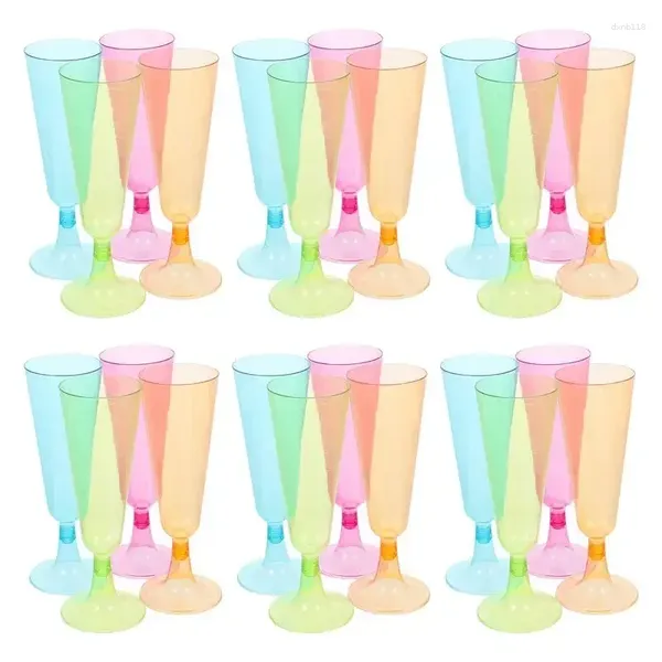 Gobelets jetables pailles Martini Champagne verres de fête tasse Cocktail mariage gobelet Mimosa flûtes en plastique tasses whisky verre grillage