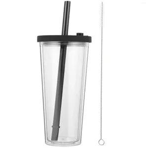 Wegwerpbekers Rietjes Melk Theekop Brede Mond Smoothie Heldere Drinkglazen Ijskoffie Water Tumbler Dikker Drank Bubble