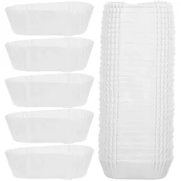 Tass jetables Paires Papier tasse de gâteau ovale Plateau de gâteau en forme de 1000 pcs Brackers en vrac pour balles Muffins Cupcakes Anniversaire de mariage de dessert