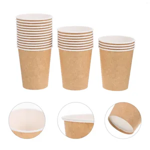 Tasses jetables Paires en papier tasse à eau Café de café épaissoir