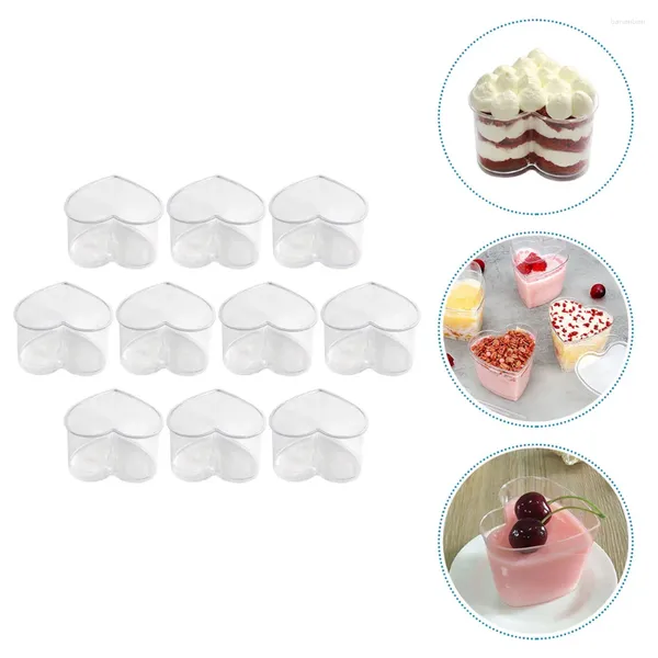 Tass jetables Paies d'échantillonnage tasse de pudding transparent transparent Portable Tiramisu Dessert Multi-fonction Remplaçable Desserts Pairs