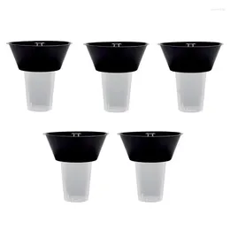 Vasos desechables, almacenamiento de pajitas, tazón de coque, aperitivos combinados, juegos creativos, soporte para bebidas, patatas fritas y 5 aperitivos franceses