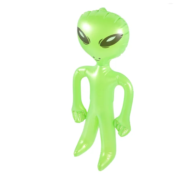 Vasos desechables Pajitas Verano Niño Juguetes de Halloween Globos del espacio exterior Pvc Inflable Alien Prop