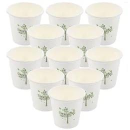 Tasses jetables Paies de dégustation Baignoire Small Papier 3oz Ringette de bouche Rinse Bouc Lavage de salle de bain verres à boire