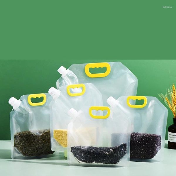 Gobelets jetables pailles Transparent Portable buse d'aspiration sac boisson lait thé grande capacité 10 pièces/lot