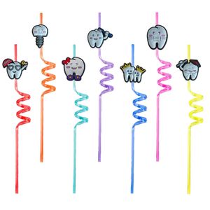 Copas desechables STS Nuevo dientes con temas locos de dibujos animados de plástico para beber suministros de fiesta de cumpleaños Favores de navidad para reutilizables s otj8f