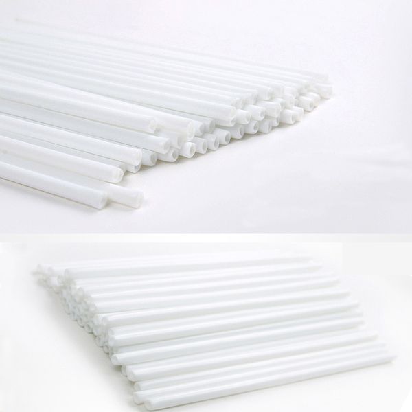 Vajilla desechable 100 unids 10 cm 15 cm Plástico seguro Lollipop Stick Cake Pop Sticks para chocolate Azúcar Caramelo Lollipop DIY Molde Herramienta