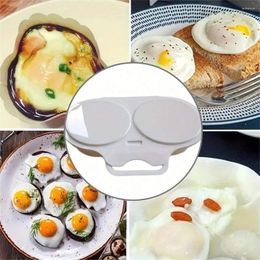 Cereba desechable 1pc Cocinadora de huevo de huevo de microondas con herramienta de cocción de tapa utensilios de cocina al aire libre