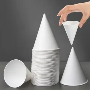Wegwerp servies 200 pc's papieren bekers kegel vorm universeel waterkoeler ijs dessert opslag sneeuw