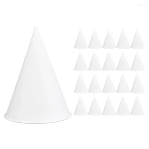 Cinebros desechables 200 PCS Cazas de papel Cono Cono Helado Soporte de forma de agua en forma de agua Corrador de almacenamiento