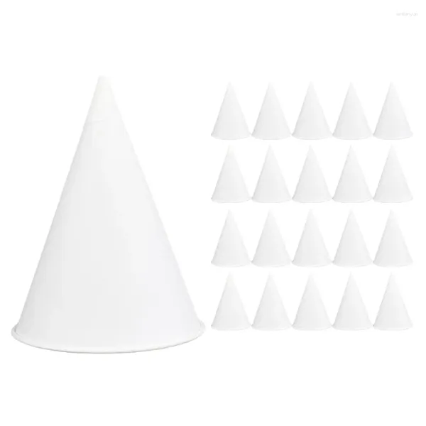 Cinebros desechables 200 PCS Cazas de papel Cono Cono Helado Soporte de forma de agua en forma de agua Corrador de almacenamiento