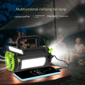 Wegwerpbedrijf 2024 Outdoor Camping Lamp Lighting Sfeer Horse met ventilator oplaad muggencontrole plafondhangende tent