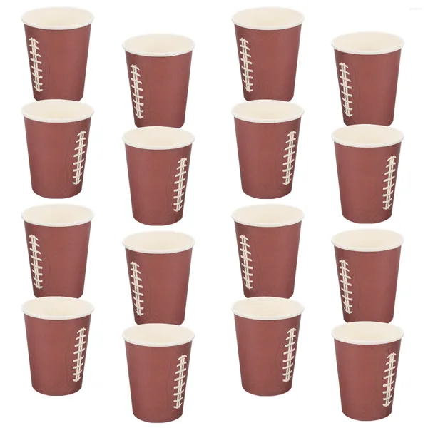 Cinebros desechables 24 PCS Cazas de papel Decoraciones de fiestas de graduación Oficina Titular de agua Negocio Beber Banquete Café