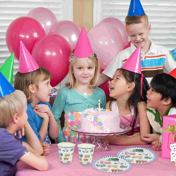 Vajilla desechable, 50 Uds., cuencos, plato elegante, platos de plástico, vajilla de papel para fiesta de cumpleaños, bandejas para niños