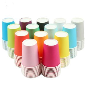 Vajilla desechable Suministros para fiestas de alta calidad 10 vasos de papel Cubiertos navideños Taza DIY Accesorios para agua potable 14 C Cumpleaños