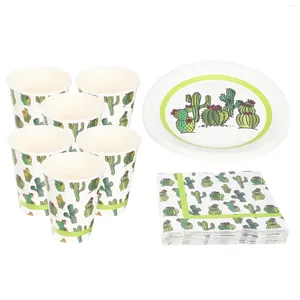 Décorations de vacances à vaisselle jetables Accessoires de fête d'anniversaire tasses en papier servantes Ustensiles Plaques