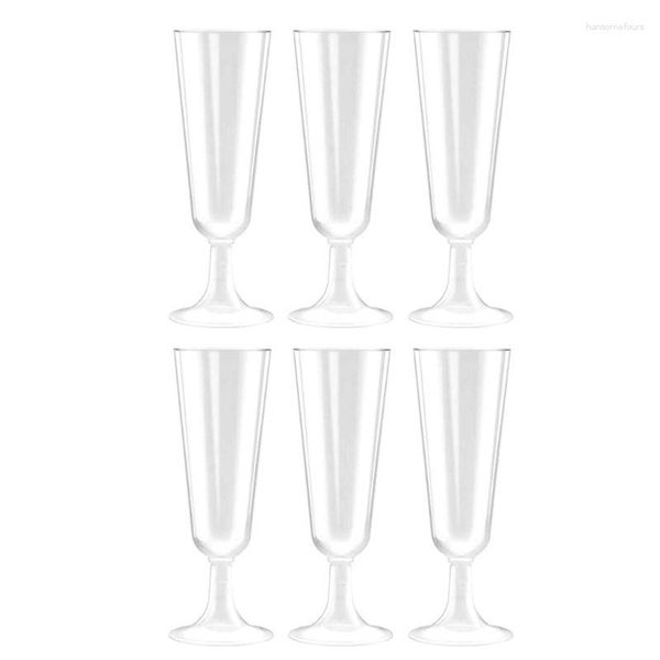 Verres transparents jetables de vaisselle grillant le verre de vin rouge pour la noce de restaurant