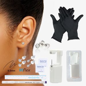 Kit de perforador de oreja desechable con pendientes