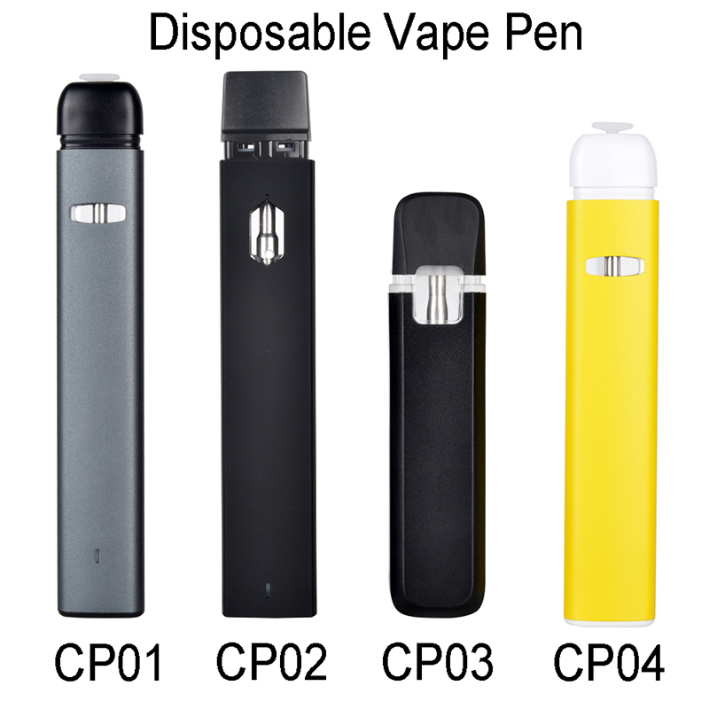 Disposable Empty Vape Pen Electronic Cigarette 280mAh Rechargeable Vape Pod 1ml 0.5ml Ceramic Coil Vaporizer For Thick Oil CP01 CP02 CP03 CP04 Cartridge